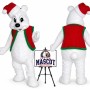 Christmas Bear Mascot Costume for Christmas Events