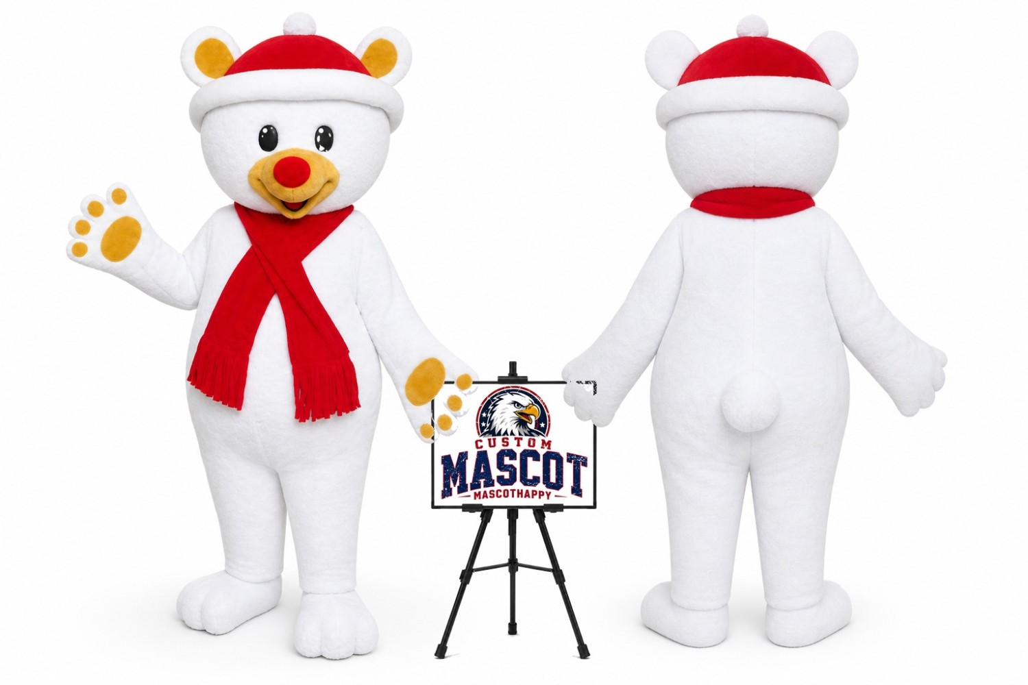 Chritmas Bear Mascot Costume Chritmas Bear Mascot Costume
