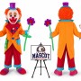 Circus Cartoon Magician Little Clown Mascot Costume for Parties