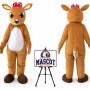 Clarice The Girl Reindeer Mascot Costume for Christmas Events