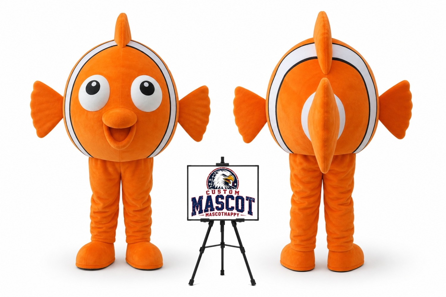 Clown Fish Mascot Costume for Parties Clown Fish Mascot Costume for Parties