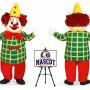 Clown Halloween Mascot Costume for Halloween Events