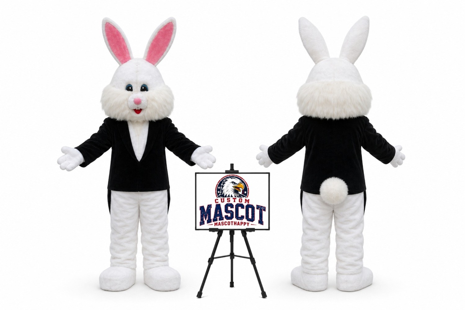 Coat Rabbit Mascot Costume for Easter Events Coat Rabbit Mascot Costume for Easter Events