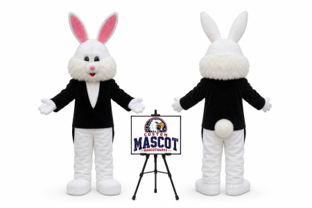 Coat Rabbit Mascot Costume for Easter Events