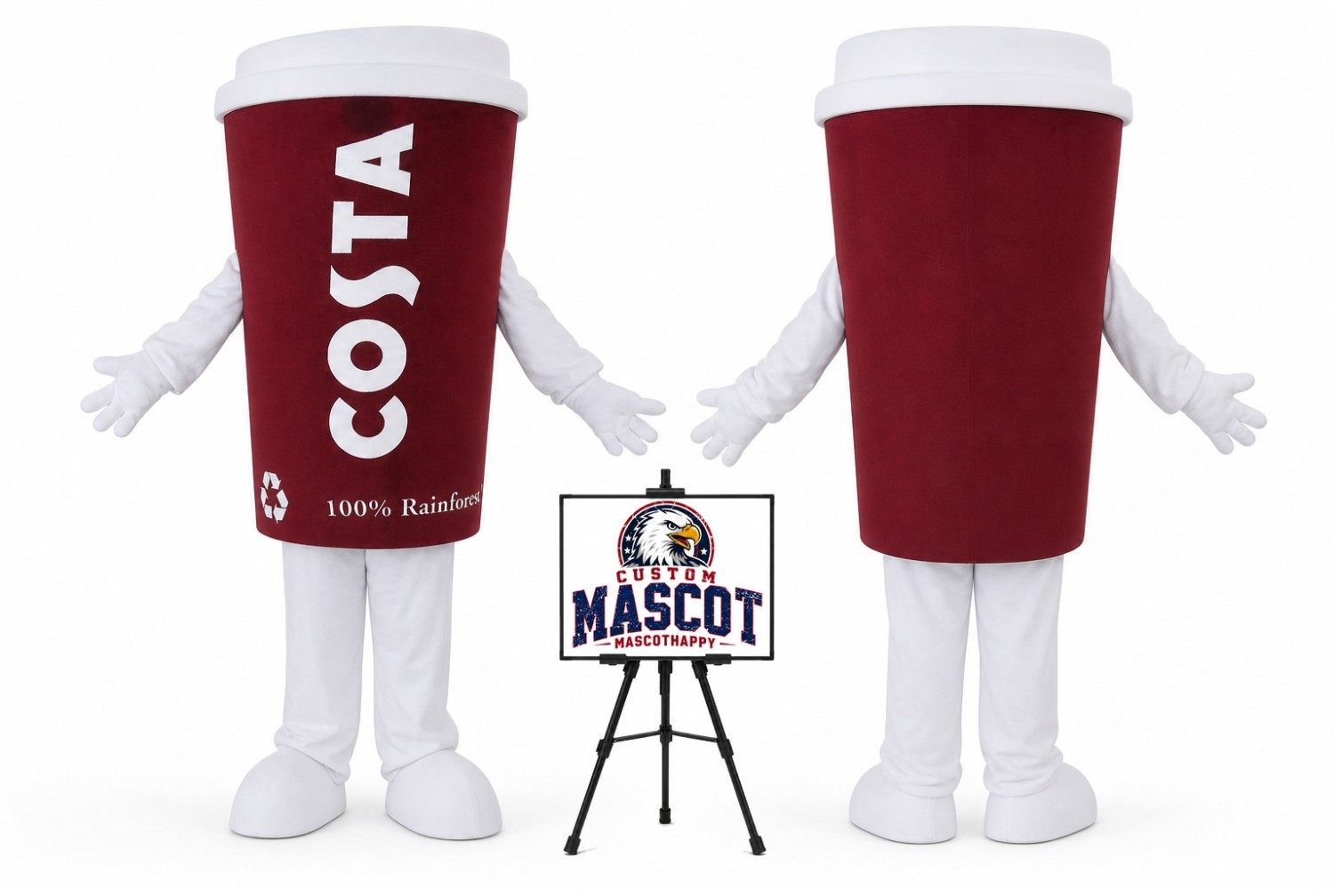 Coffee Bottle Cup Mascot Costume Coffee Bottle Cup Mascot Costume
