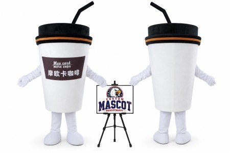 Coffee Cup Adult Mascot Costume