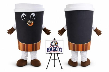 Coffee Cup Mascot Costume