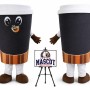 Coffee Cup Mascot Costume