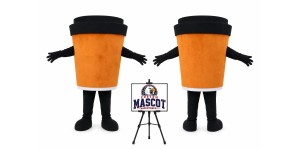 Coffee Cup Mascot Costume Coffee Cup Mascot Costume
