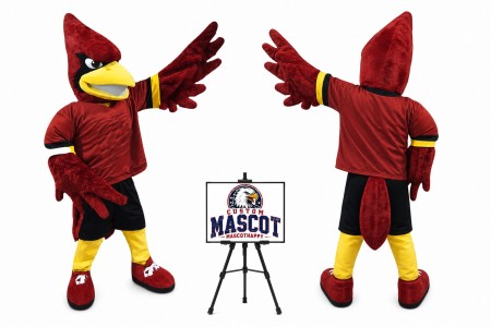 College Cardinal Mascot Costume
