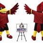 College Cardinal Mascot Costume