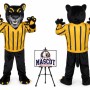 College Panther Mascot Costume