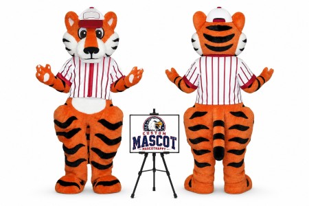 College Sport Tiger Mascot Costume for Sports Events