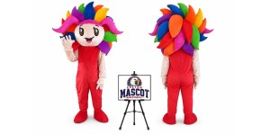 Colorful Sunflower Mascot Costume Colorful Sunflower Mascot Costume