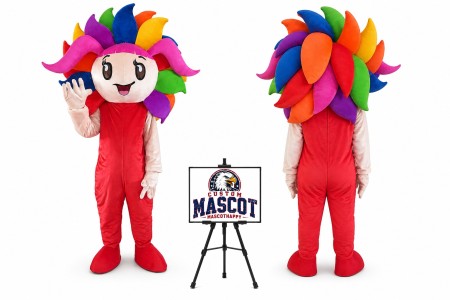 Colorful Sunflower Mascot Costume