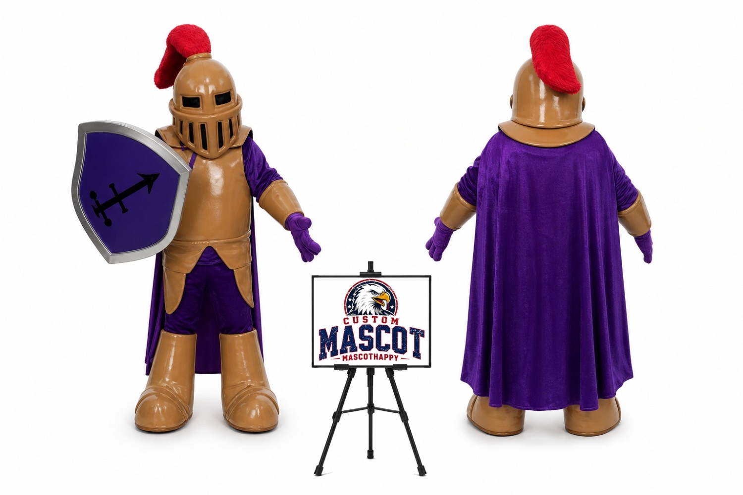 Copper Knight Mascot Costume Copper Knight Mascot Costume