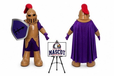 Copper Knight Mascot Costume