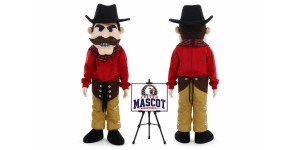 American Bearded Man Mascot Costume American Bearded Man Mascot Costume