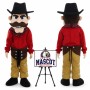 American Bearded Man Mascot Costume