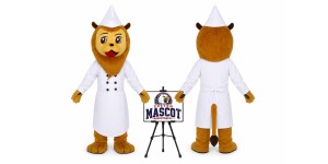 Animal Cartoon Lion Chef Mascot Costume for Food Events Animal Cartoon Lion Chef Mascot Costume for Food Events