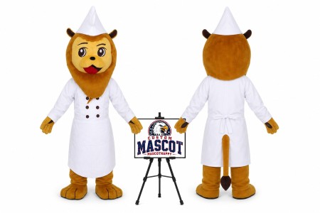 Animal Cartoon Lion Chef Mascot Costume for Food Events