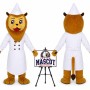 Animal Cartoon Lion Chef Mascot Costume for Food Events