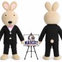 Animal Cartoon Swallowtail Rabbit Mascot Costume for Easter Events
