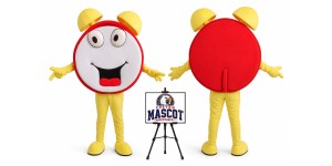 Cartoon Alarm Clock Mascot Costume Cartoon Alarm Clock Mascot Costume