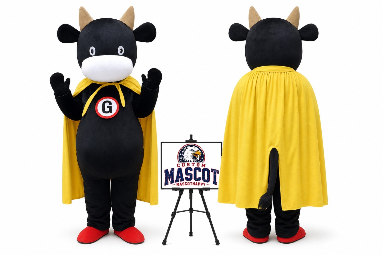 Cartoon Animal Cow Mascot Costume Cartoon Animal Cow Mascot Costume