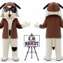 Cartoon Animal Plush Little Dog Pilot Mascot Costume
