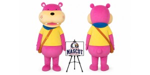 Cartoon Animal Hippo Mascot Costume