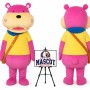 Cartoon Animal Hippo Mascot Costume
