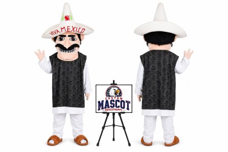Cartoon Bearded Man Mascot Costume