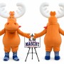 Cartoon Big Ear Deer Mascot Costume