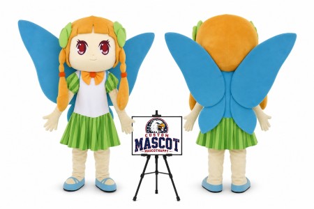 Cartoon Butterfly Girl Mascot Costume