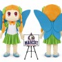 Cartoon Butterfly Girl Mascot Costume