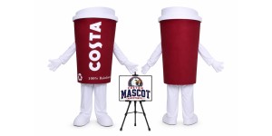 Cartoon Coffee Mascot Costume Cartoon Coffee Mascot Costume