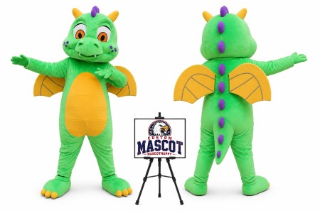 Cartoon Dragon Mascot Costume