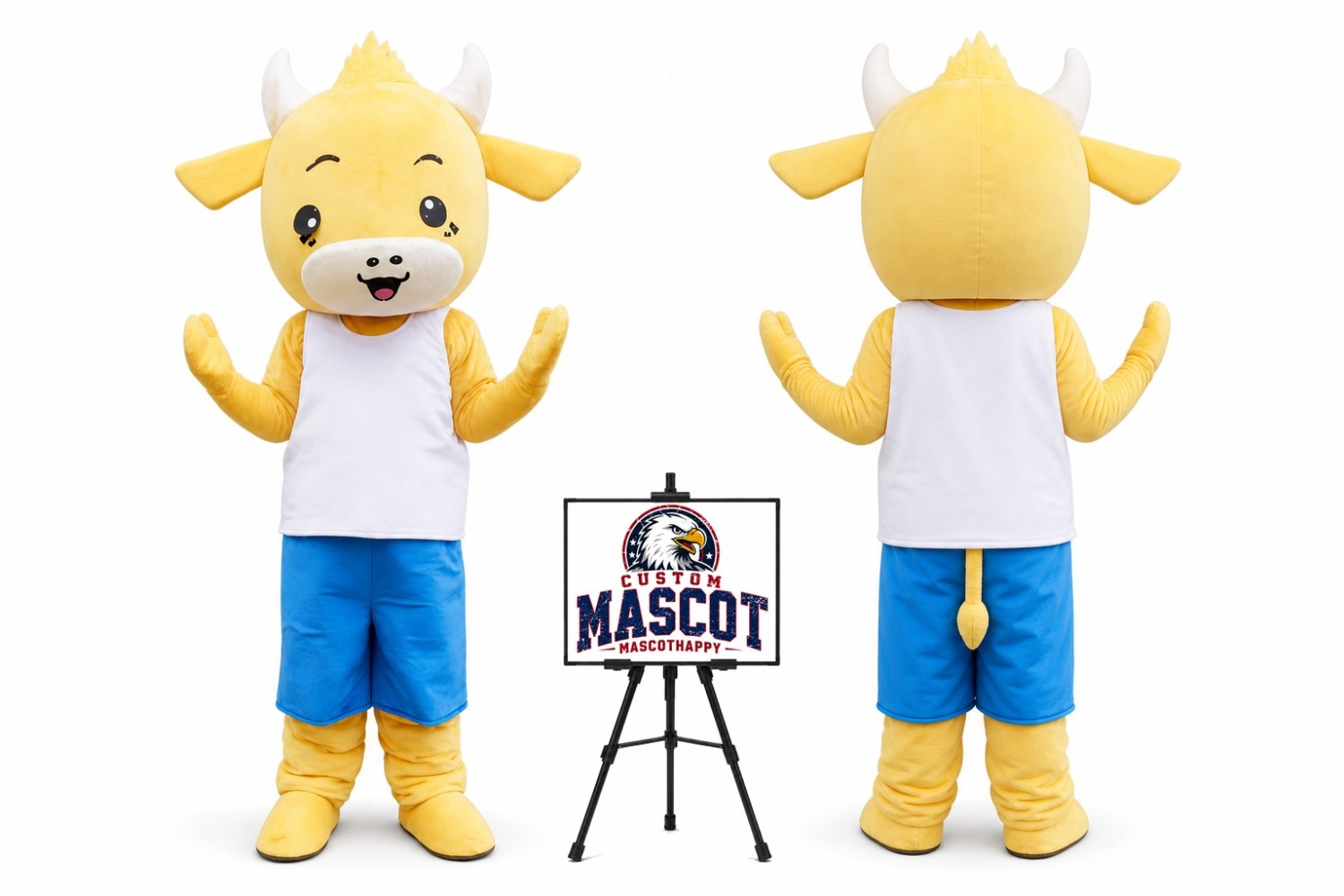 Cartoon Little Cow Mascot Costume Cartoon Little Cow Mascot Costume