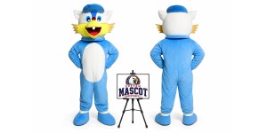 Cartoon Little Wolf Mascot Costume Cartoon Little Wolf Mascot Costume