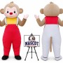 Cartoon Monkey Mascot Costume