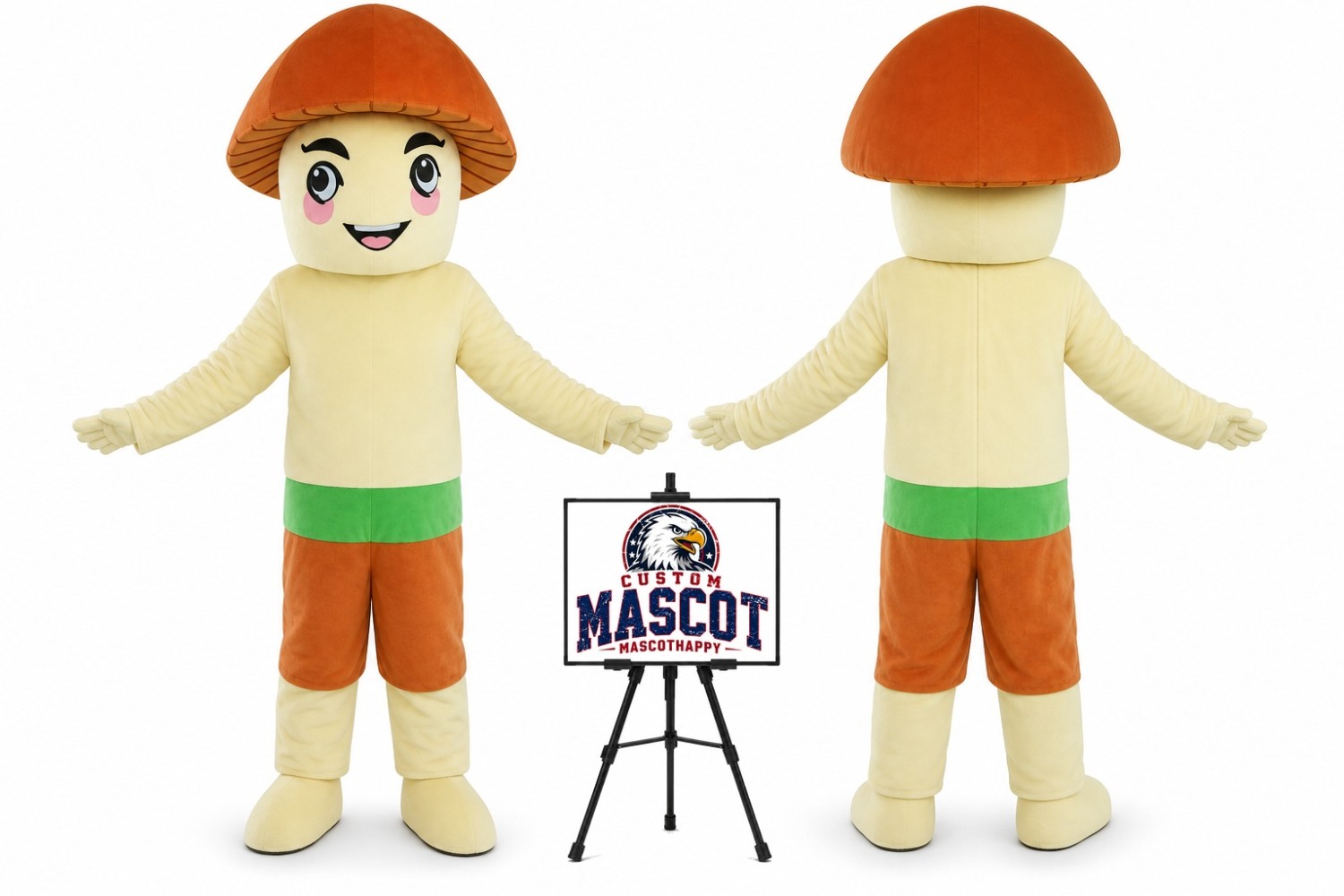Cartoon Mushroom Mascot Costume Cartoon Mushroom Mascot Costume