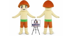 Cartoon Mushroom Mascot Costume Cartoon Mushroom Mascot Costume