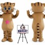 Cartoon Plush Cat Mascot Costume