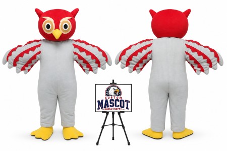 Cartoon Plush Owl Mascot Costume