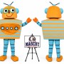 Cartoon Robot Mascot Costume