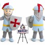 Cartoon Shield Warrior Mascot Costume