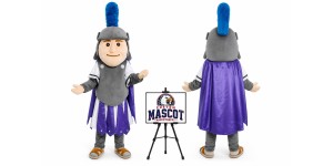 Cartoon Western Warrior Mascot Costume Cartoon Western Warrior Mascot Costume