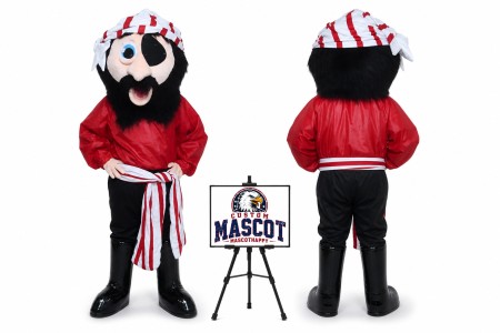 One-Eyed Pirate Mascot Costume for Parties