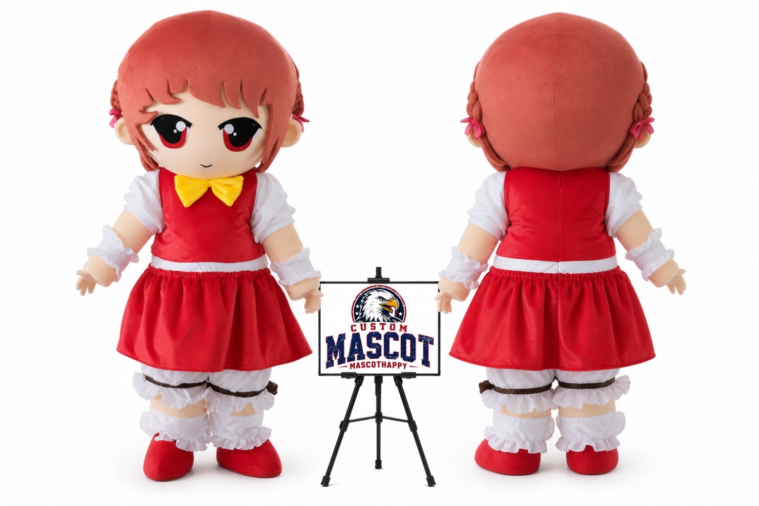 Pretty Girl Mascot Costume Pretty Girl Mascot Costume